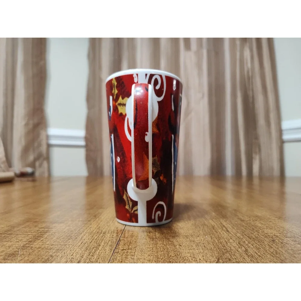Candy Cane Scented Candle Handmade 16 oz Ceramic Reindeer Christmas Latte Mug